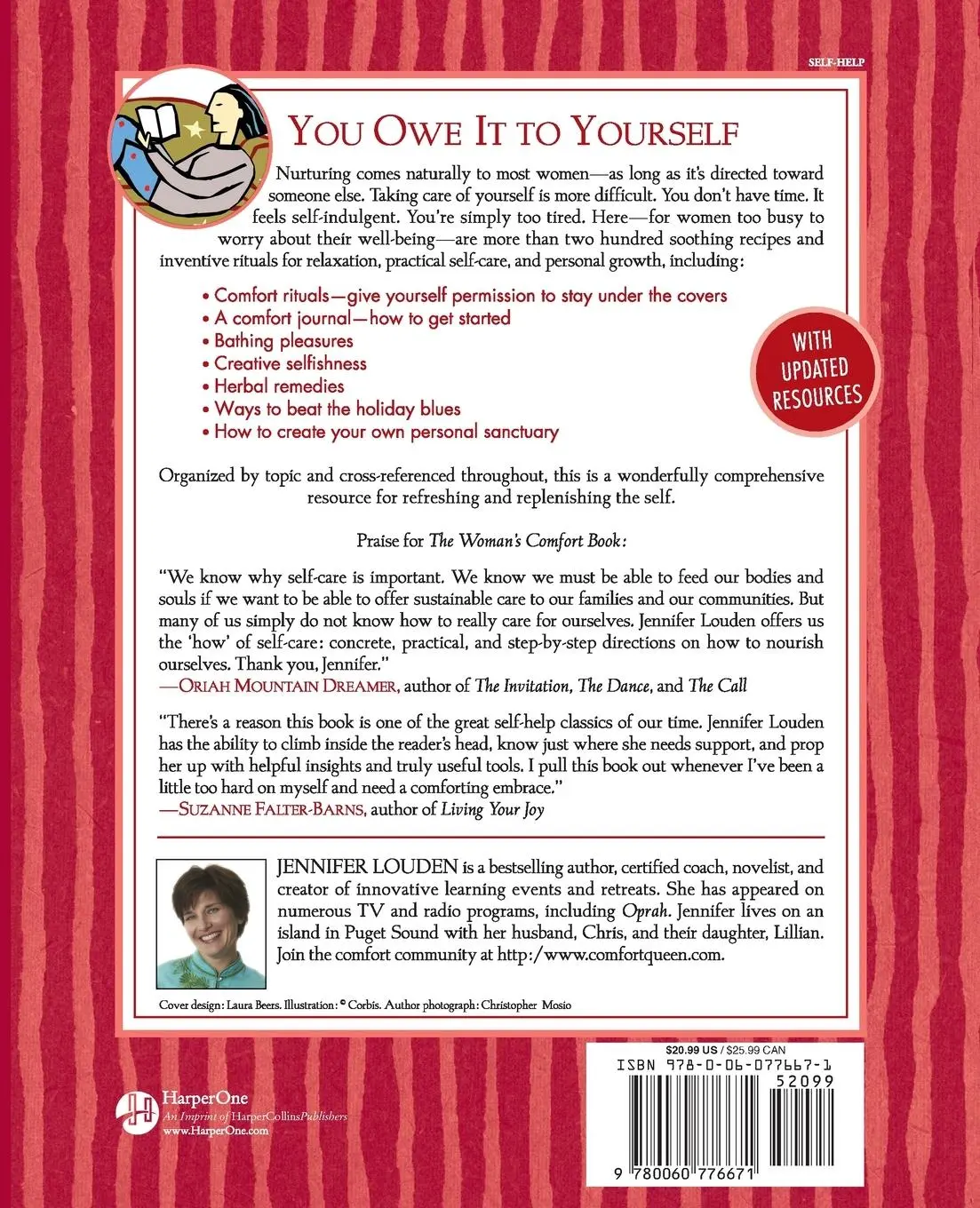 Rückseite: 9780060776671 | The Woman's Comfort Book | Jennifer Louden | Taschenbuch | Englisch