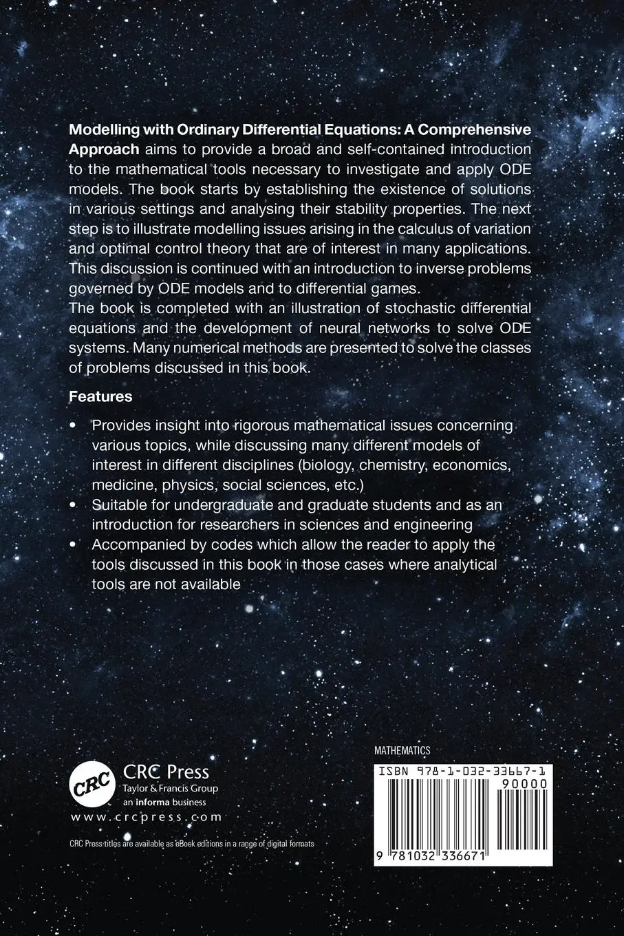 Rückseite: 9781032336671 | Modelling with Ordinary Differential Equations | Alfio Borzì | Buch
