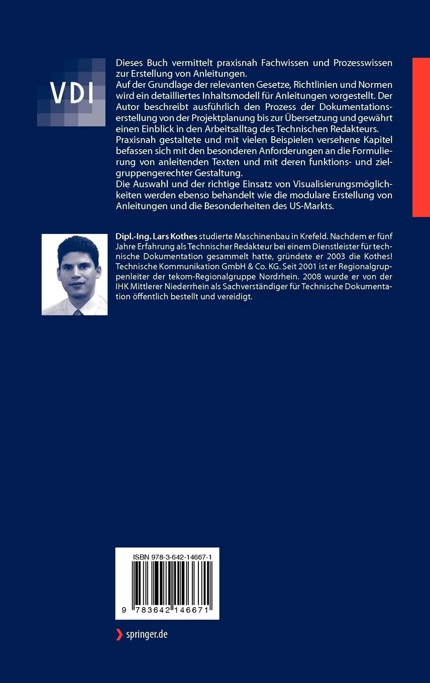 Rückseite: 9783642146671 | Grundlagen der Technischen Dokumentation | Lars Kothes | Buch | xii