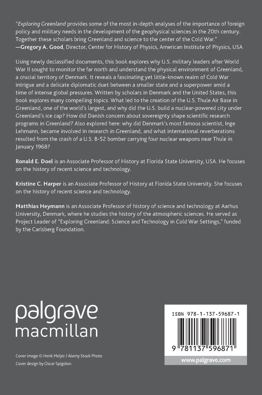 Rückseite: 9781137596871 | Exploring Greenland | Cold War Science and Technology on Ice | Buch