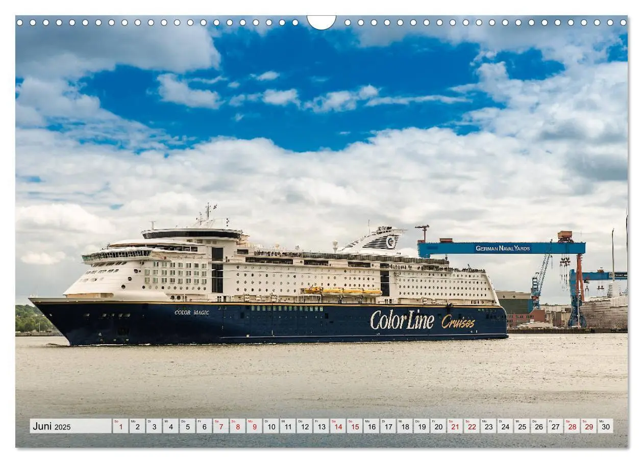 Bild: 9783435386871 | Kreuzfahrtschiffe 2025 (Wandkalender 2025 DIN A3 quer), CALVENDO...