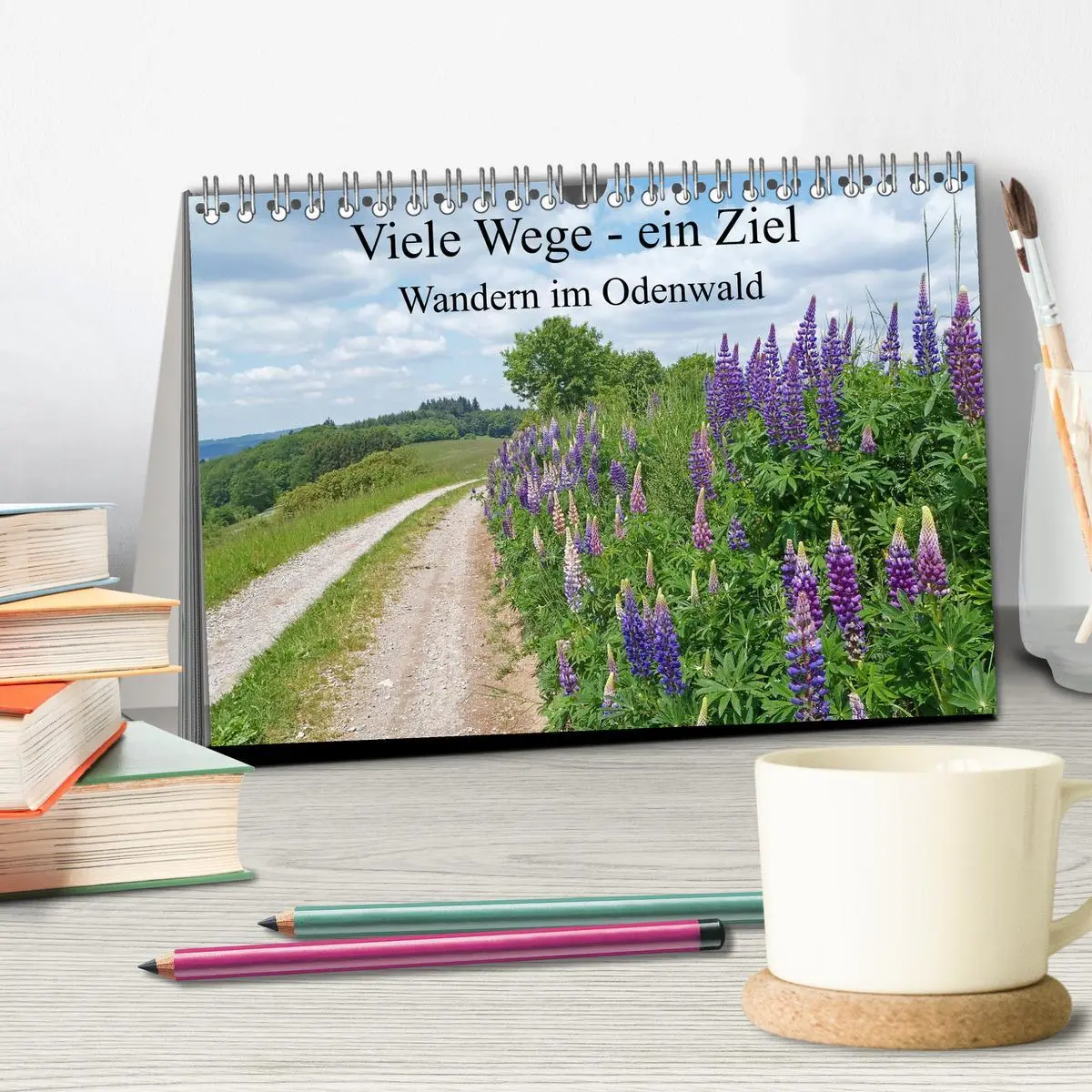 Bild: 9783457786871 | Viele Wege - ein Ziel Wandern im Odenwald (Tischkalender 2026 DIN...