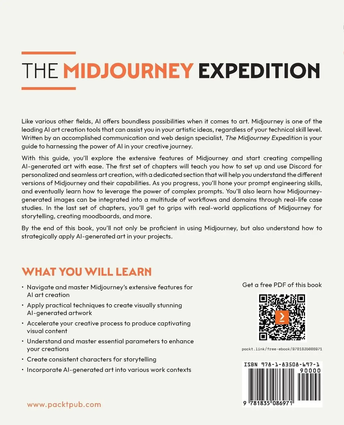 Rückseite: 9781835086971 | The Midjourney Expedition | Margarida Barreto | Taschenbuch | Englisch