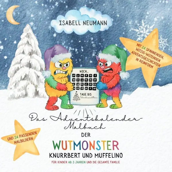 Cover: 9783565066971 | Das Adventskalender-Malbuch der Wutmonster Knurrbert und Muffelino
