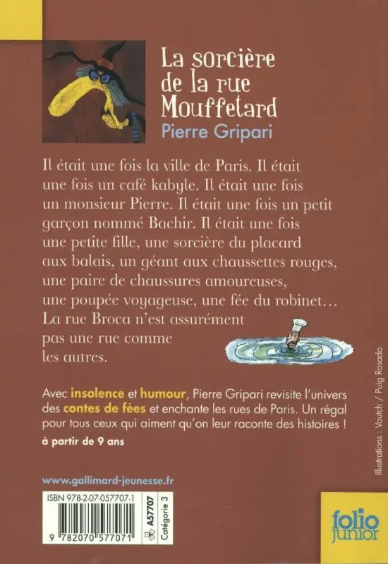 Rückseite: 9782070577071 | La sorcière de la rue Mouffetard | Et autres contes de la rue Broca