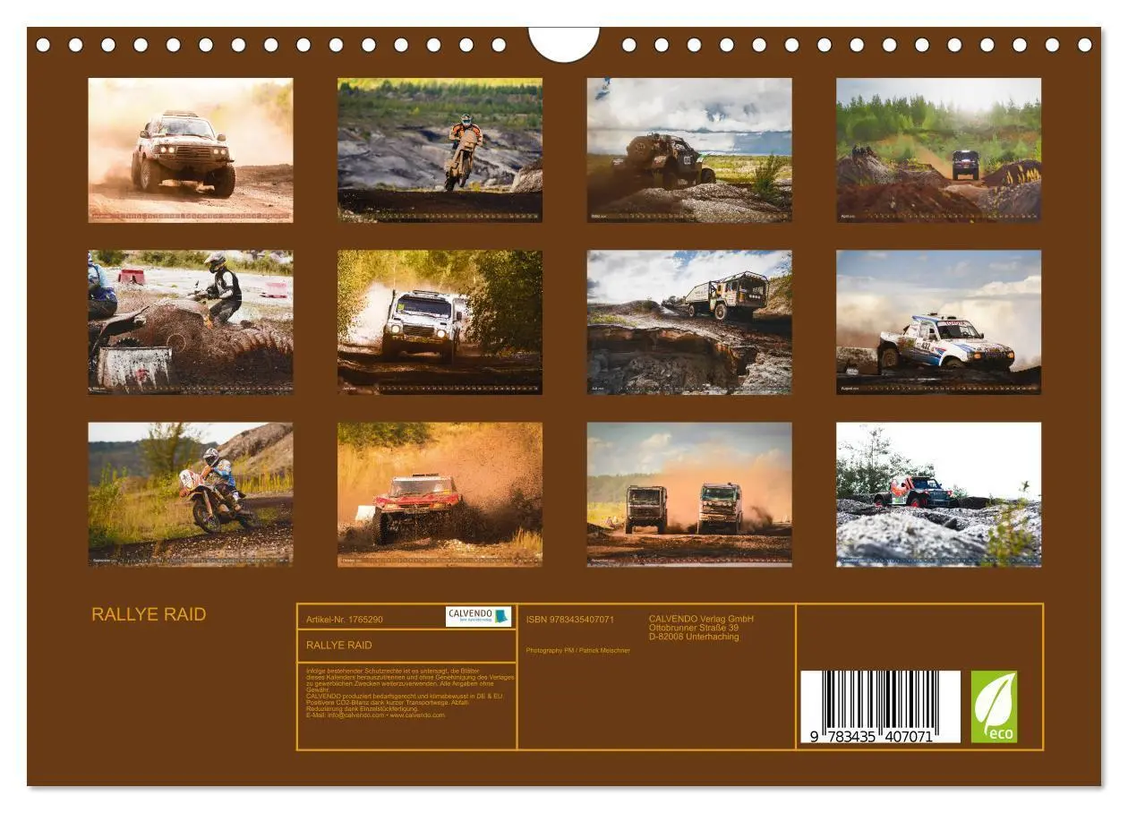 Bild: 9783435407071 | RALLYE RAID (Wandkalender 2025 DIN A4 quer), CALVENDO Monatskalender