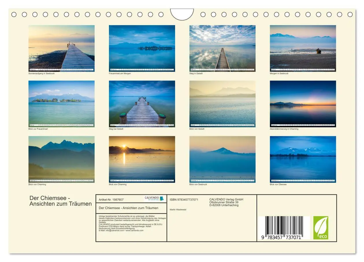 Bild: 9783457737071 | Der Chiemsee - Ansichten zum Träumen (Wandkalender 2026 DIN A4...