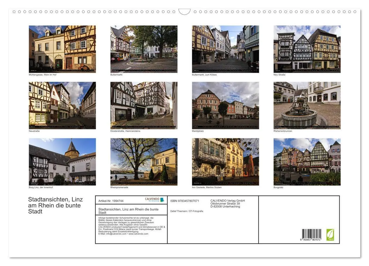 Bild: 9783457807071 | Stadtansichten, Linz am Rhein die bunte Stadt (Wandkalender 2026...