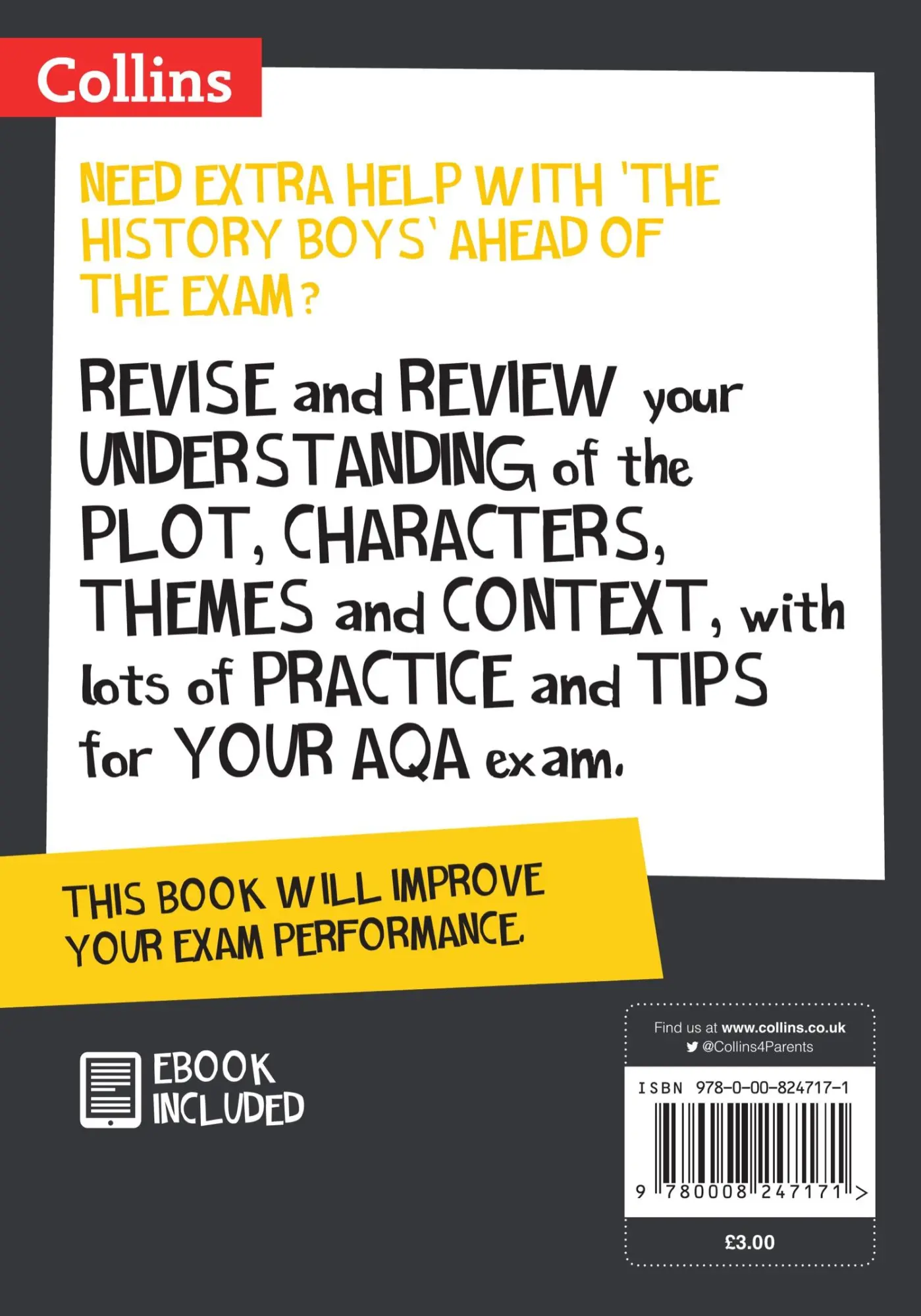 Rückseite: 9780008247171 | Collins Snap Revision Text Guides - The History Boys: Aqa GCSE...