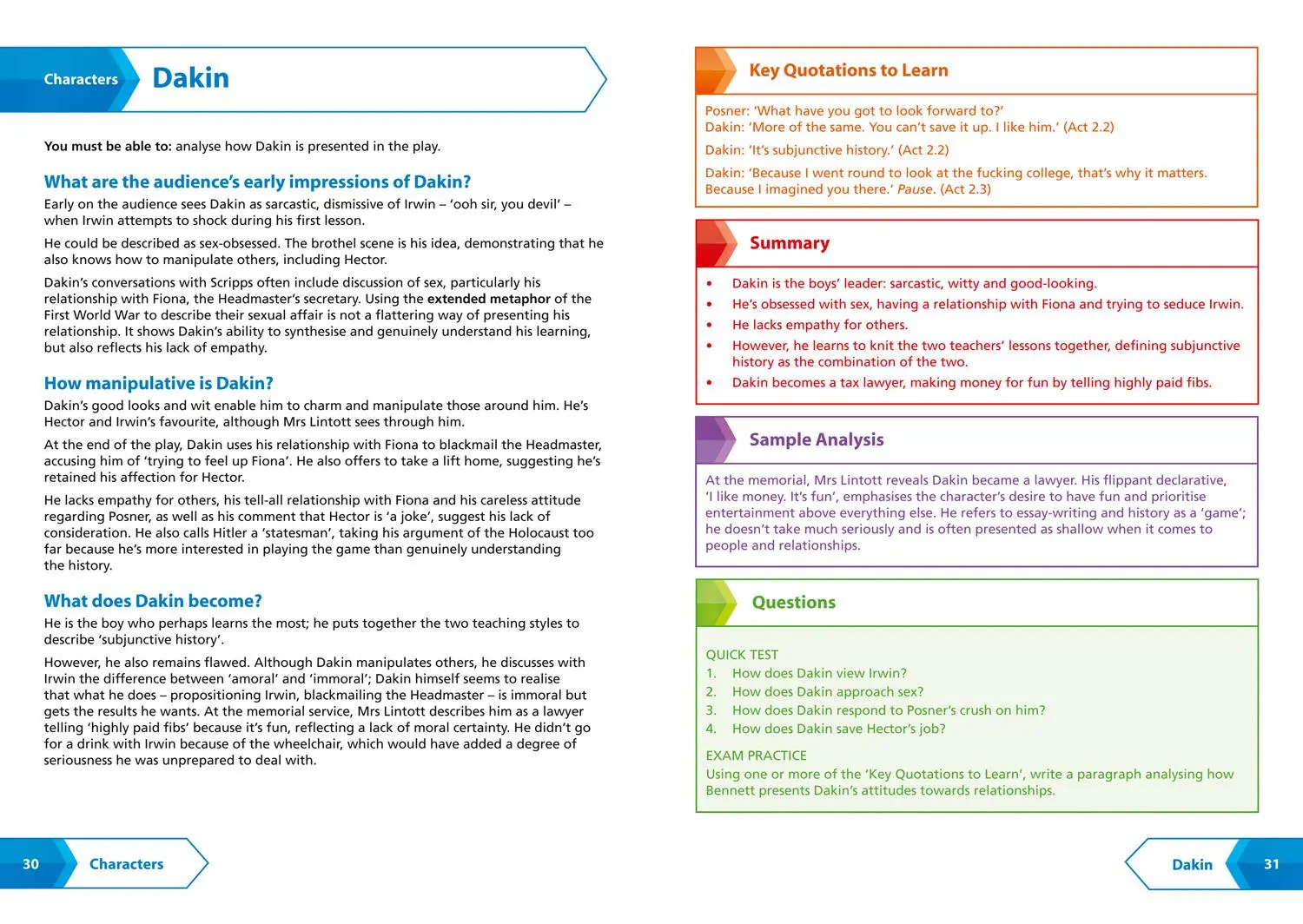 Bild: 9780008247171 | Collins Snap Revision Text Guides - The History Boys: Aqa GCSE...