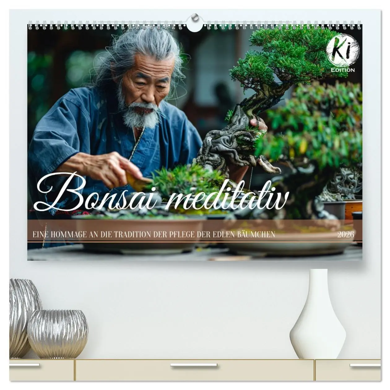 Cover: 9783457417171 | Bonsai meditativ (hochwertiger Premium Wandkalender 2026 DIN A2...