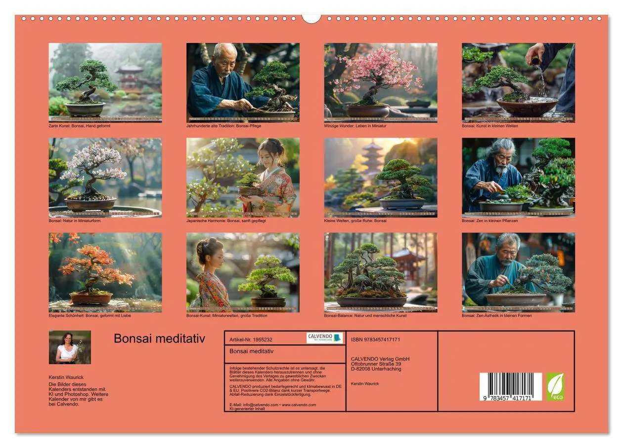 Bild: 9783457417171 | Bonsai meditativ (hochwertiger Premium Wandkalender 2026 DIN A2...