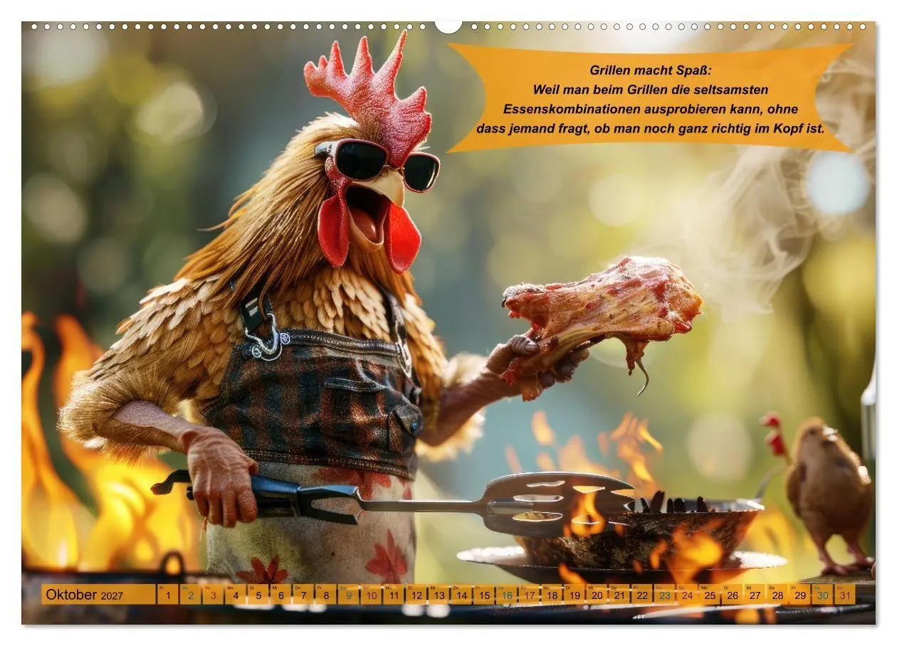 Bild: 9783569077171 | Tierisch lustige Grillmeister (Wandkalender 2027 DIN A2 quer),...