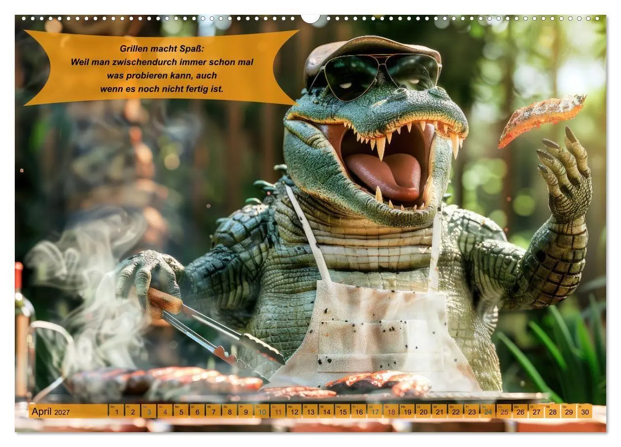 Bild: 9783569077171 | Tierisch lustige Grillmeister (Wandkalender 2027 DIN A2 quer),...