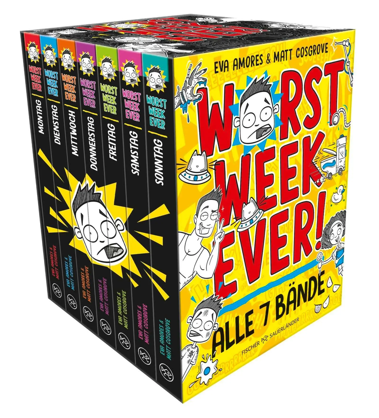 Cover: 9783737377171 | Worst Week Ever im Taschenbuch-Schuber (Bd. 1-7) | Cosgrove (u. a.)