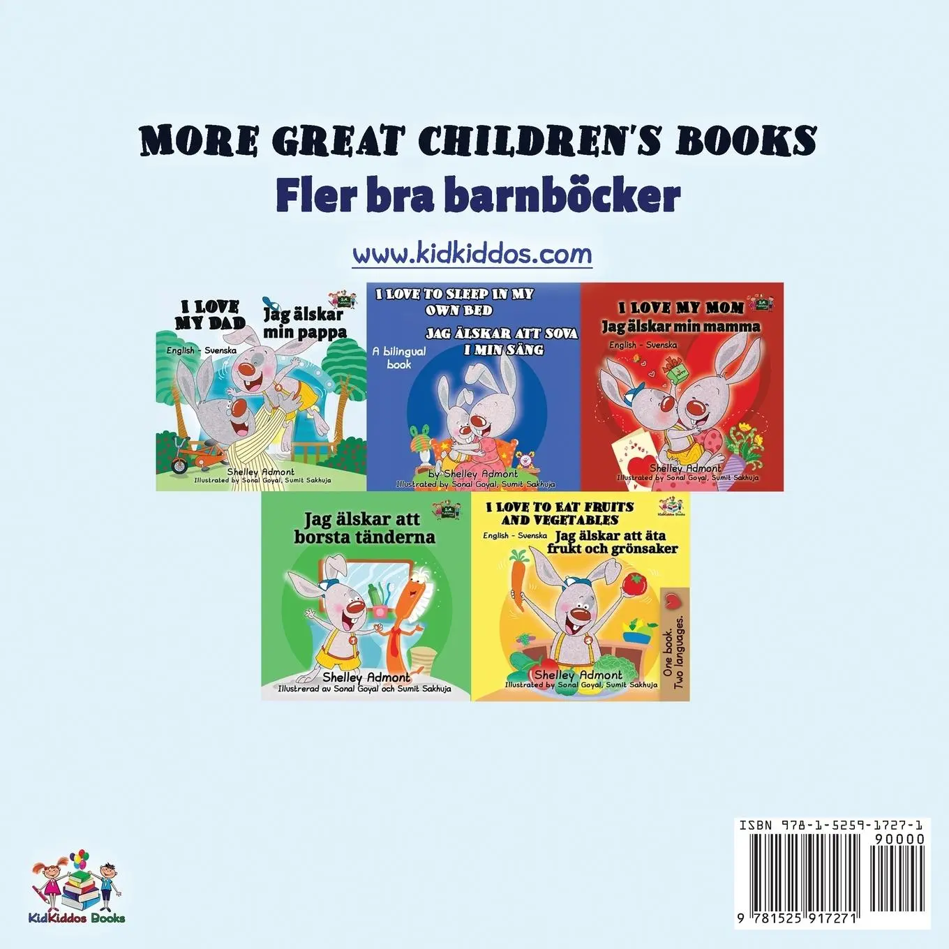 Rückseite: 9781525917271 | I Love My Dad (English Swedish Bilingual Book) | Admont (u. a.) | Buch