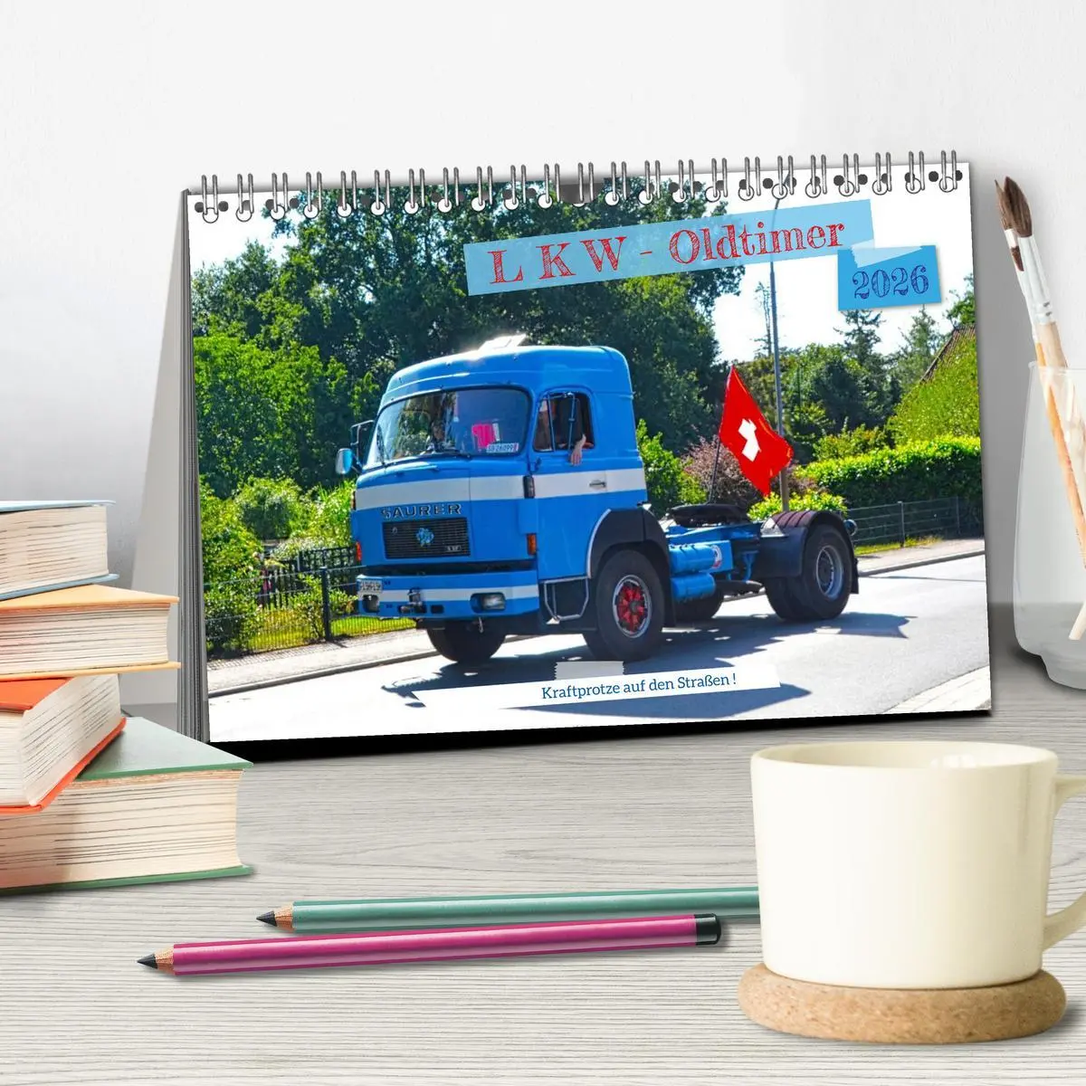 Bild: 9783457647271 | LKW - Oldtimer (Tischkalender 2026 DIN A5 quer), CALVENDO...