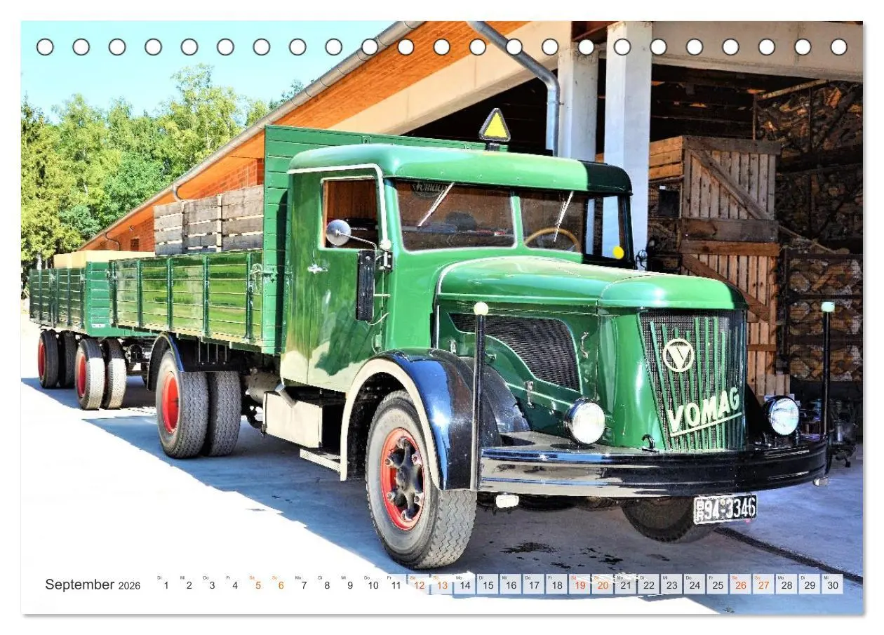 Bild: 9783457647271 | LKW - Oldtimer (Tischkalender 2026 DIN A5 quer), CALVENDO...