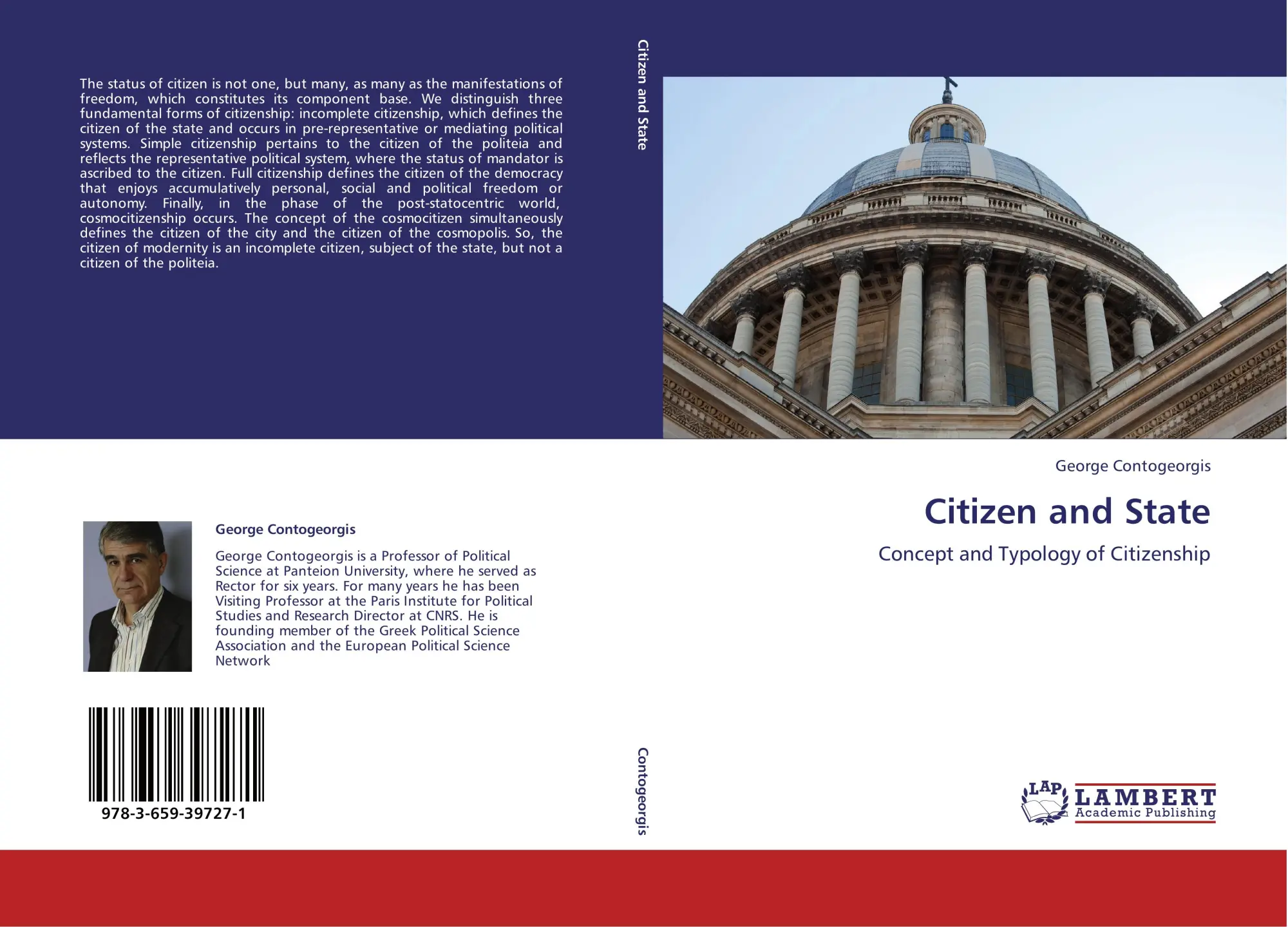 Cover: 9783659397271 | Citizen and State | Concept and Typology of Citizenship | Contogeorgis