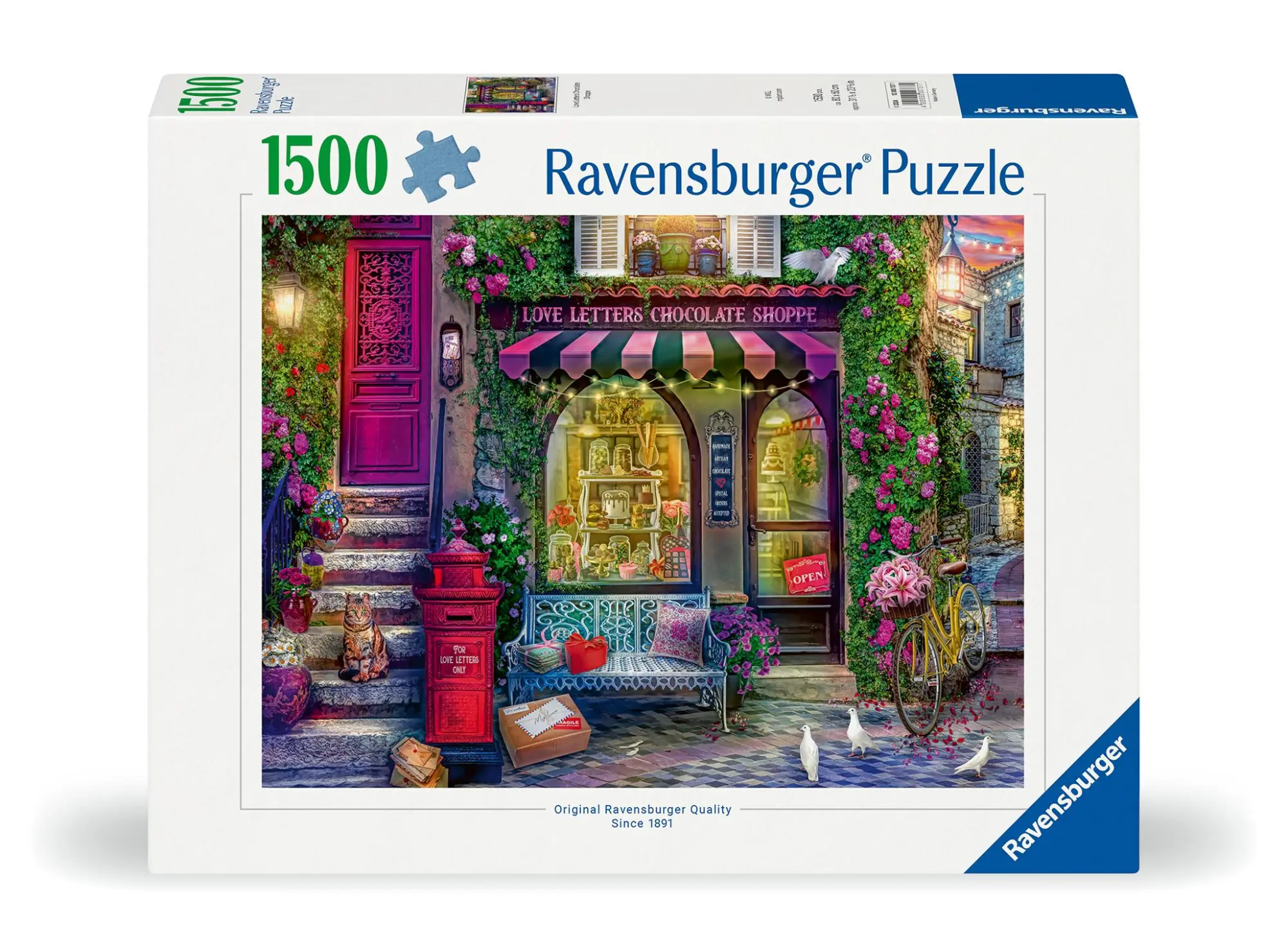 Cover: 4005555007371 | Erwachsenenpuzzle 1500 Teile - Liebesbriefe und Schokolade | Spiel