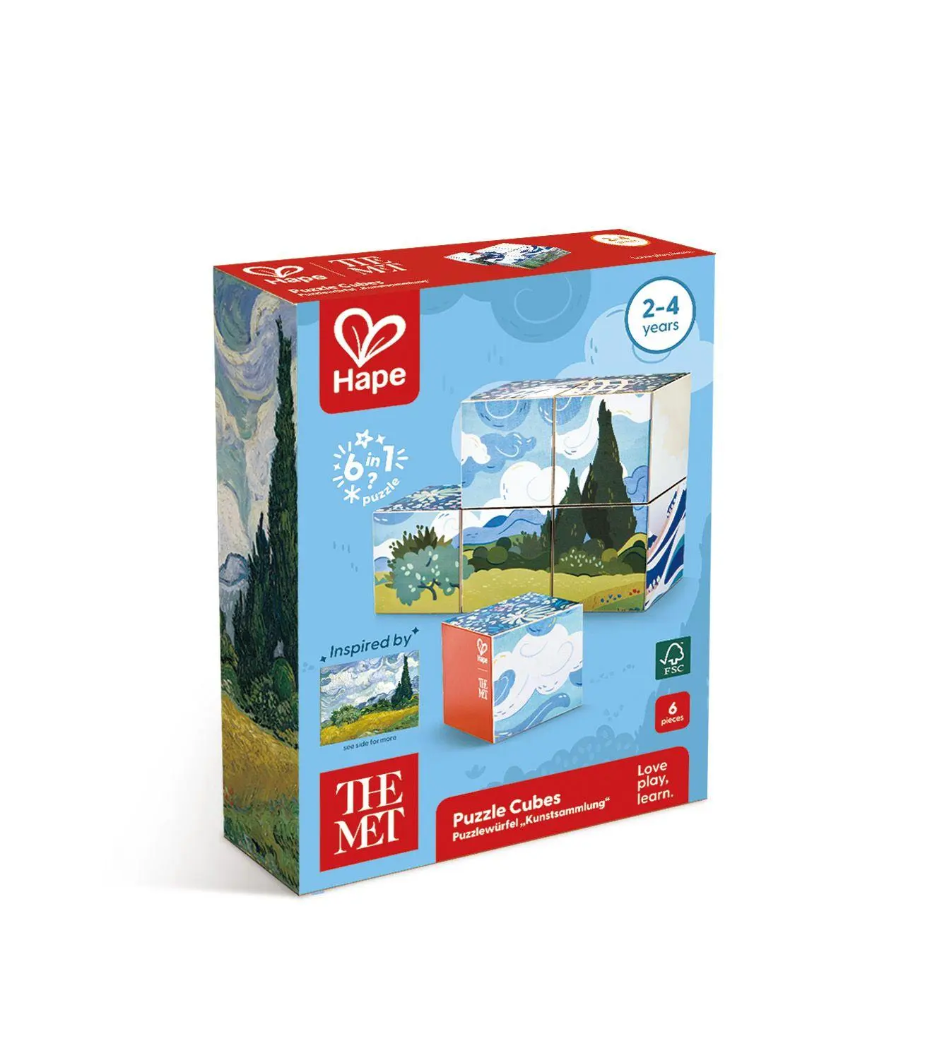 Cover: 6943478057371 | The Met: Puzzlewürfel "Kunstsammlung" - 6 Teile | Spiel | Deutsch