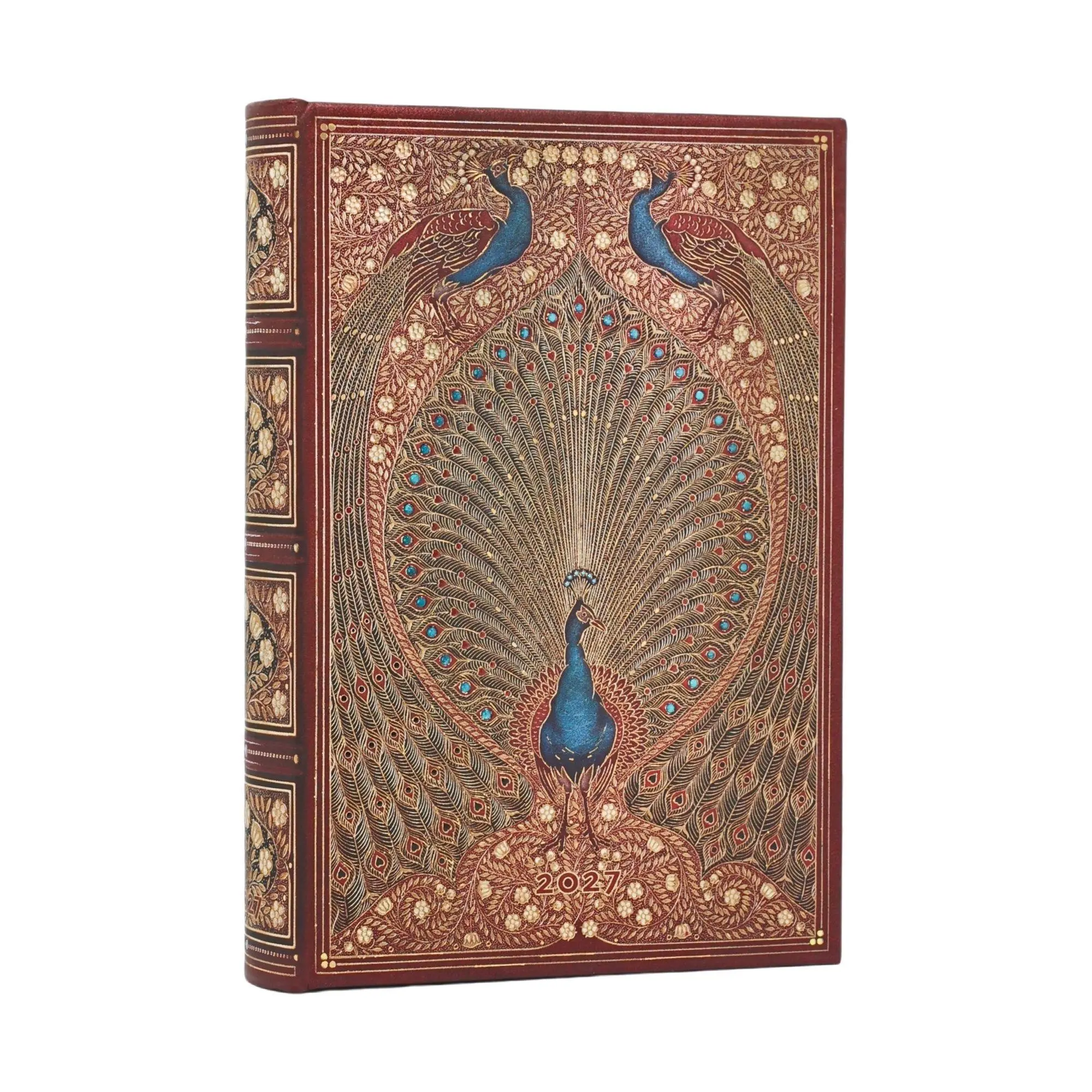 Cover: 9780349717371 | 12-Monatskalender 2027 Hafiz Pfauen Mini Tagesüberblick | Paperblanks