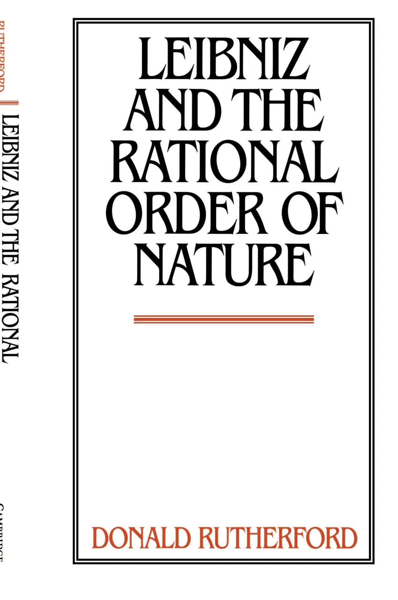 Cover: 9780521597371 | Leibniz and the Rational Order of Nature | Donald Rutherford | Buch