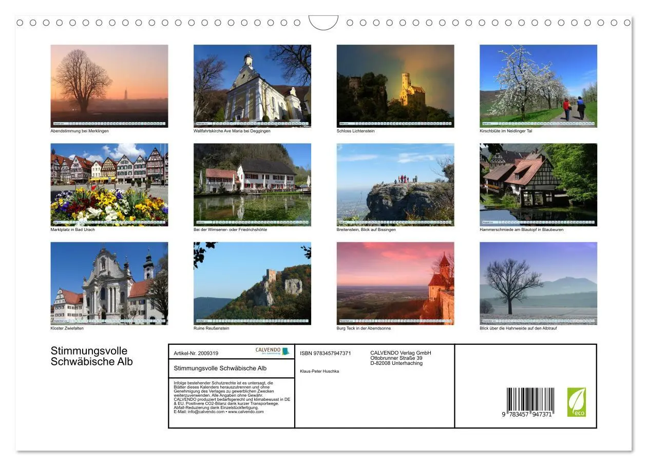 Bild: 9783457947371 | Stimmungsvolle Schwäbische Alb (Wandkalender 2026 DIN A3 quer),...