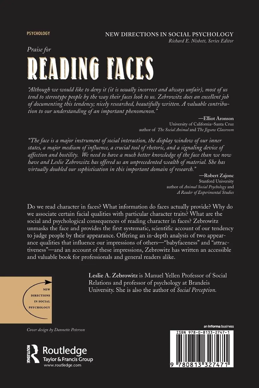 Rückseite: 9780813327471 | Reading Faces | Window To The Soul? | Leslie Zebrowitz | Taschenbuch