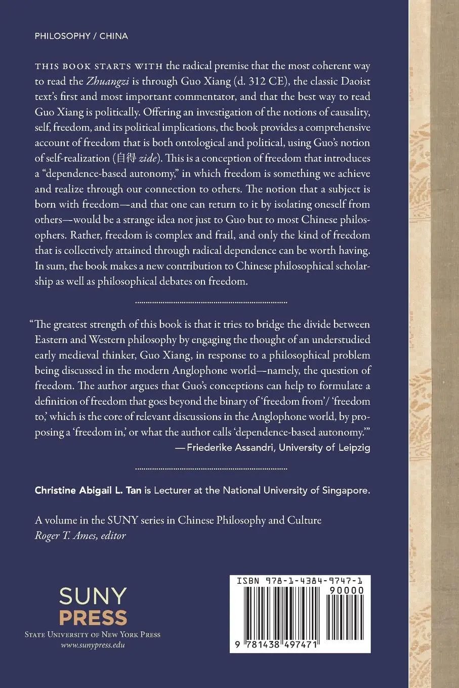 Rückseite: 9781438497471 | Freedom's Frailty | Christine Abigail L. Tan | Taschenbuch | Englisch