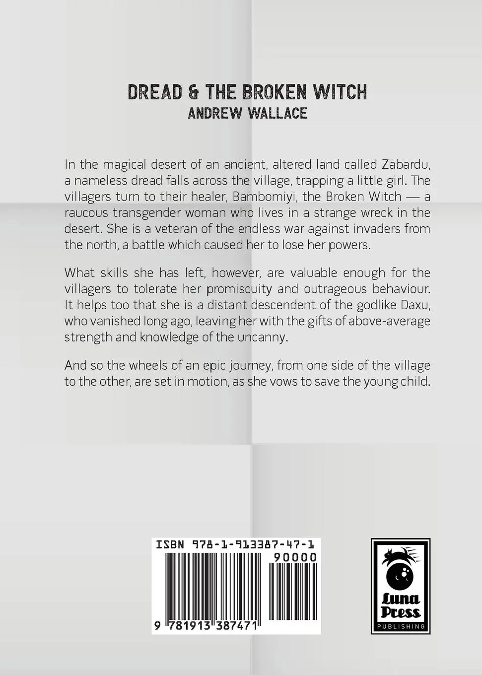 Rückseite: 9781913387471 | Dread and The Broken Witch | Andrew Wallace | Taschenbuch | Englisch