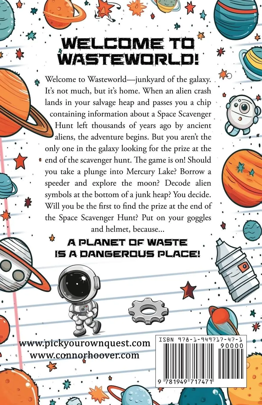 Rückseite: 9781949717471 | Pick Your Own Quest | Space Scavenger Hunt | Connor Hoover | Buch