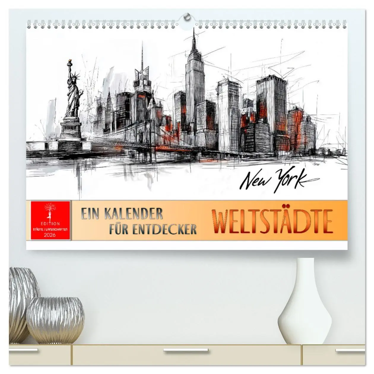 Cover: 9783457247471 | Weltstädte - ein Kalender für Entdecker (hochwertiger Premium...