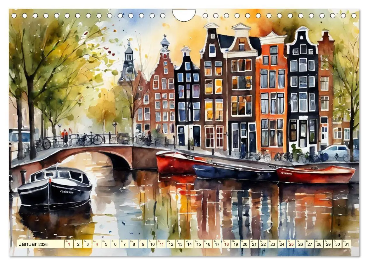 Bild: 9783457317471 | Zauberhafte Niederlande (Wandkalender 2026 DIN A4 quer), CALVENDO...