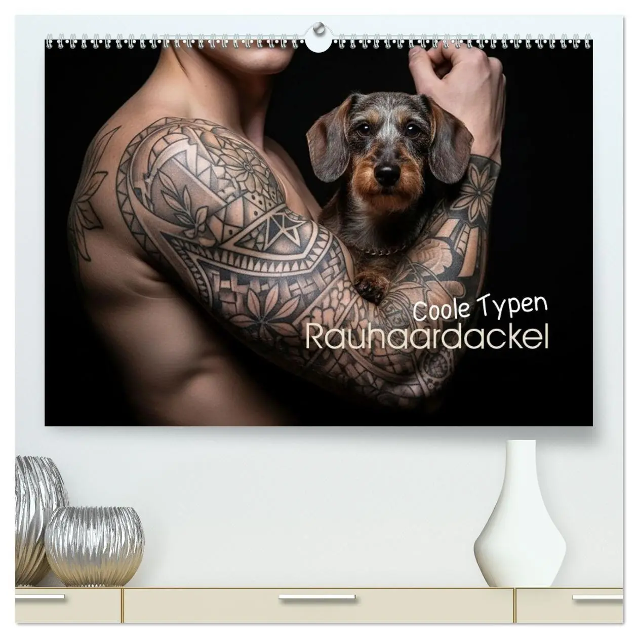 Cover: 9783516717471 | Coole Typen - Rauhaardackel (hochwertiger Premium Wandkalender 2026...