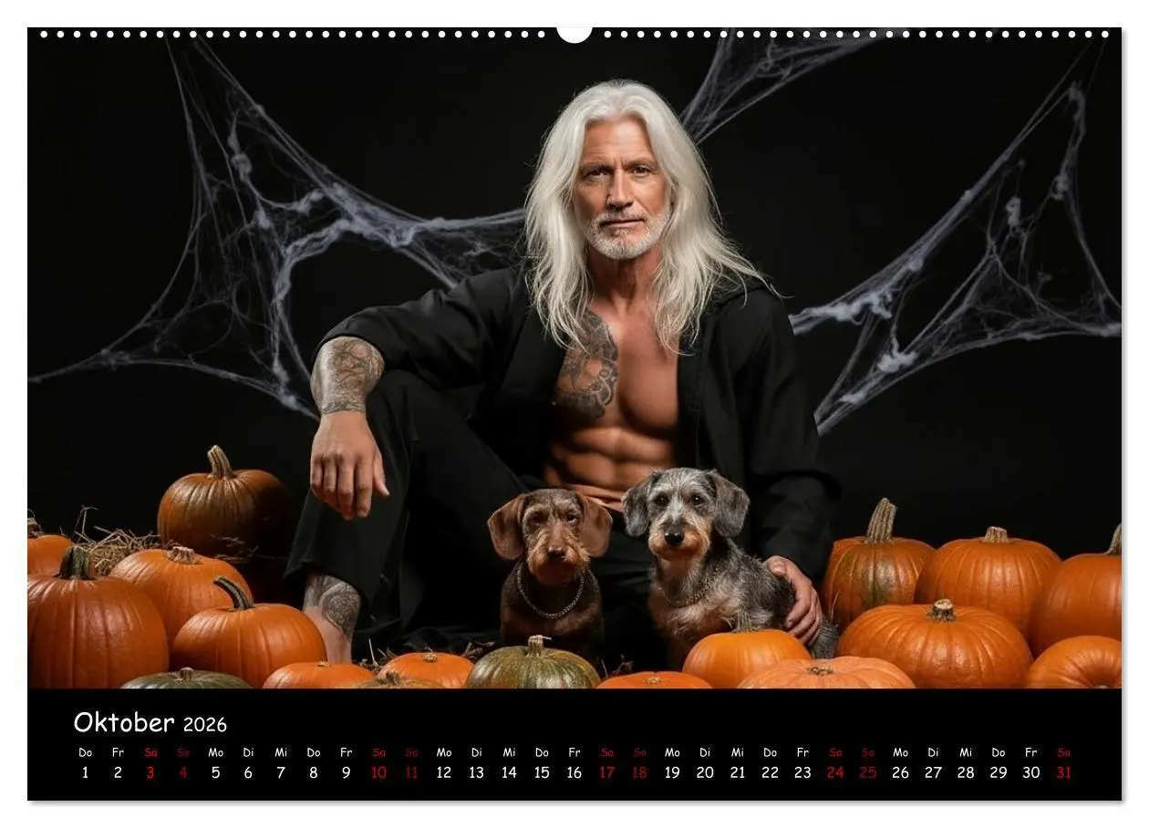Bild: 9783516717471 | Coole Typen - Rauhaardackel (hochwertiger Premium Wandkalender 2026...
