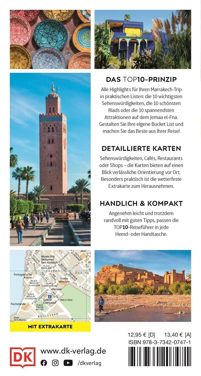 Rückseite: 9783734207471 | TOP10 Reiseführer Marrakech | DK Verlag - Reise | Taschenbuch | 128 S.