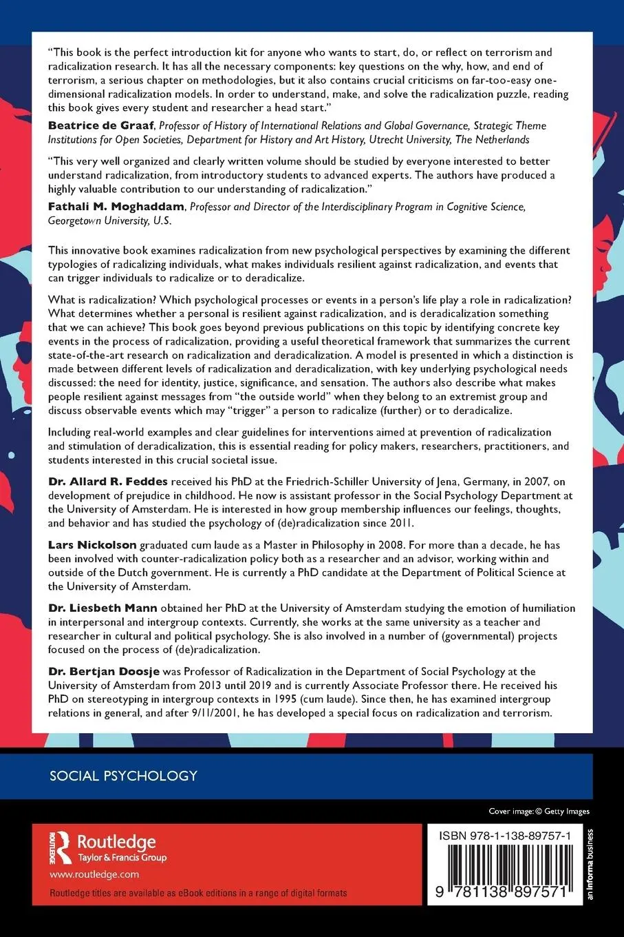 Rückseite: 9781138897571 | Psychological Perspectives on Radicalization | Allard Feddes (u. a.)