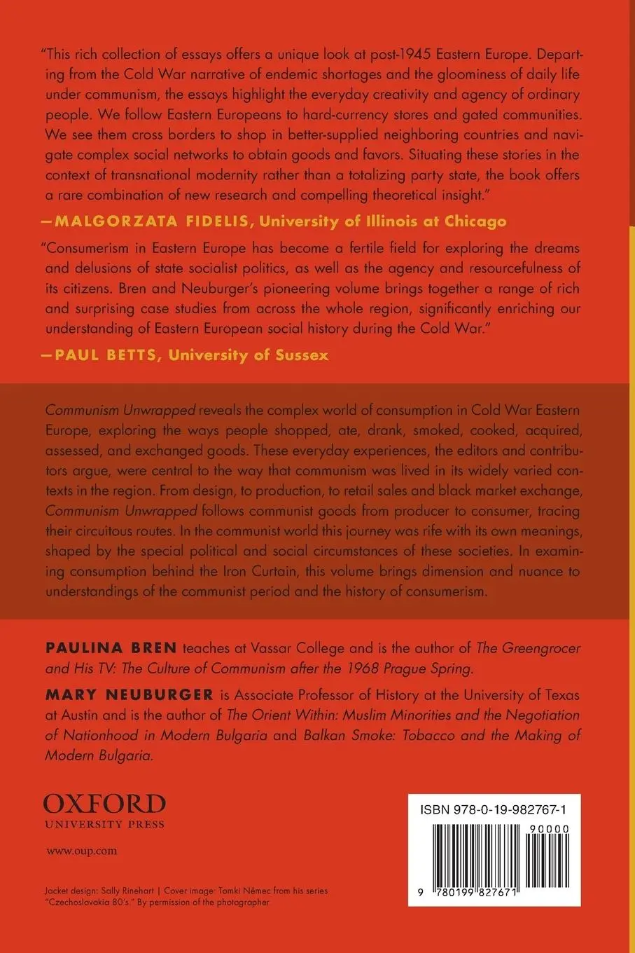 Rückseite: 9780199827671 | Communism Unwrapped | Consumption in Cold War Eastern Europe | Buch
