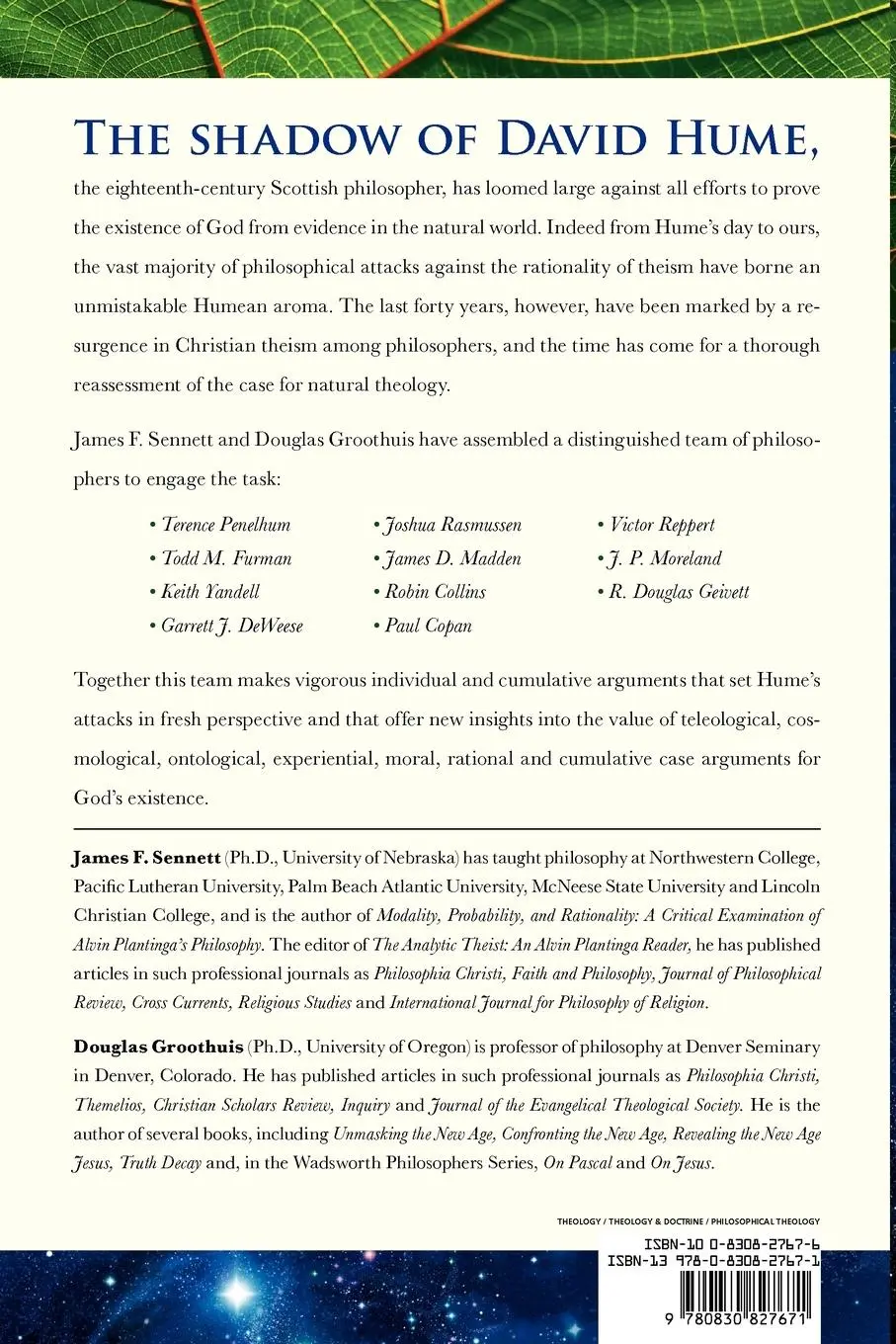 Rückseite: 9780830827671 | In Defense of Natural Theology | A Post-Humean Assessment | Buch
