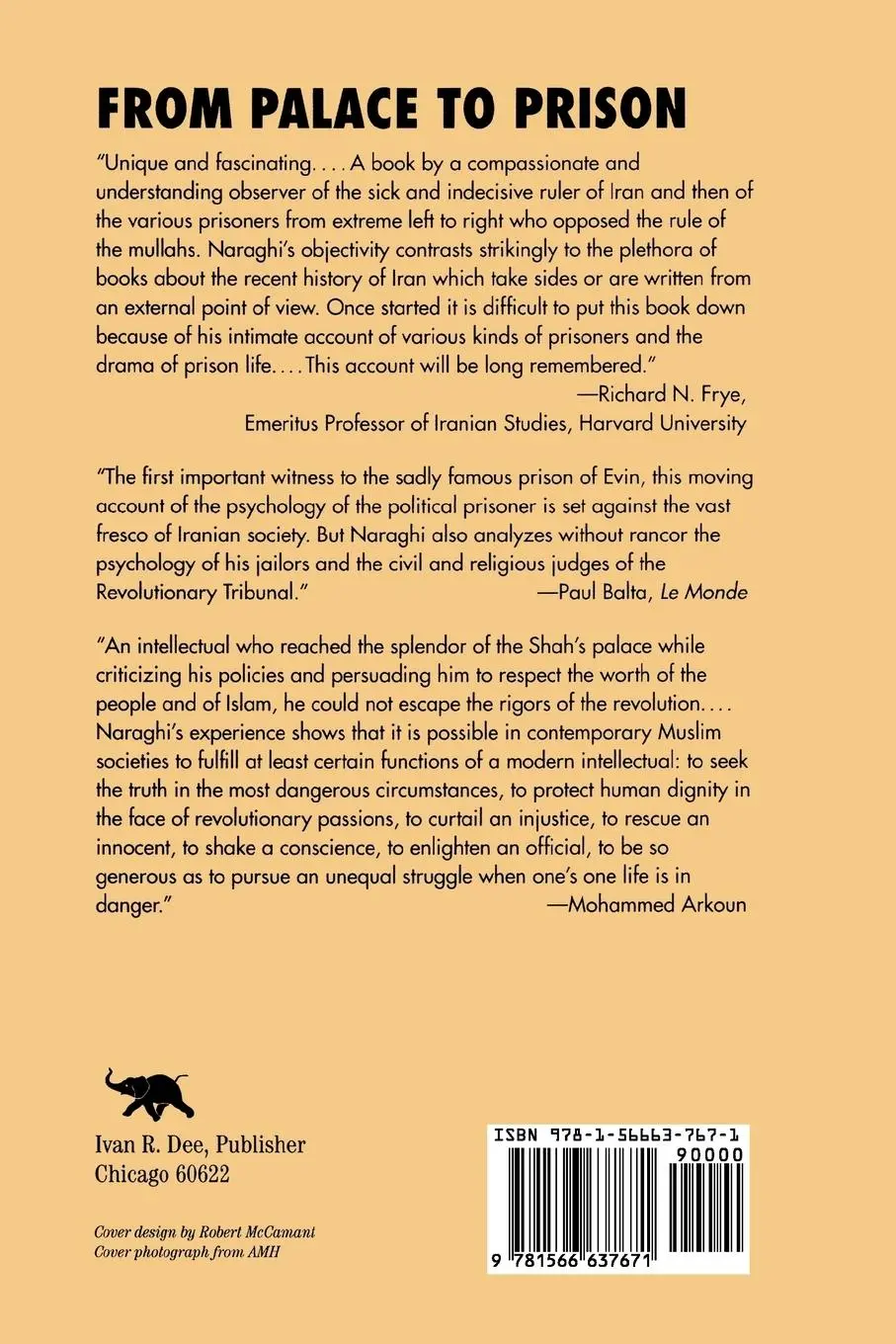 Rückseite: 9781566637671 | From Palace to Prison | Inside the Iranian Revolution | Ehsan Naraghi