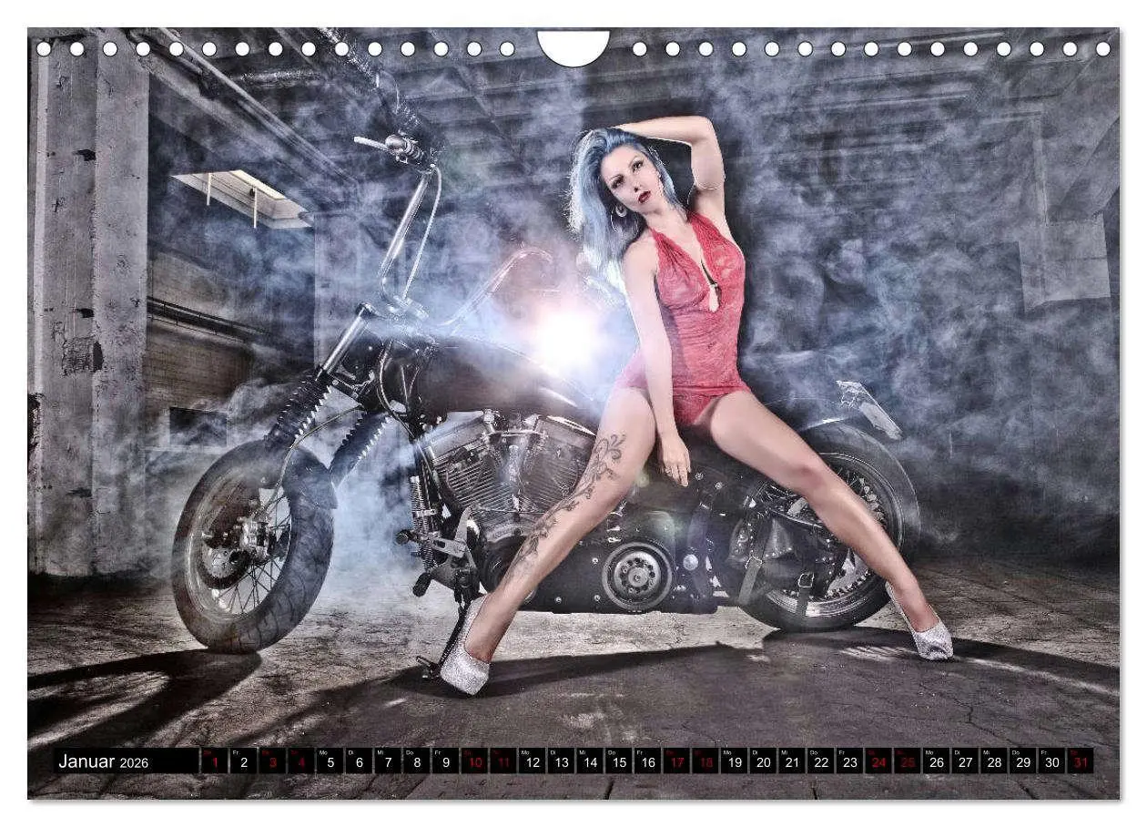 Bild: 9783457777671 | Motorräder &amp; Sexy Girls (Wandkalender 2026 DIN A4 quer), CALVENDO...
