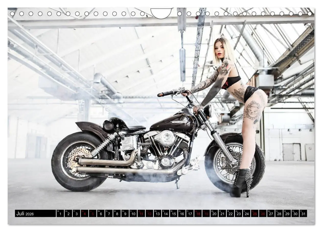 Bild: 9783457777671 | Motorräder &amp; Sexy Girls (Wandkalender 2026 DIN A4 quer), CALVENDO...
