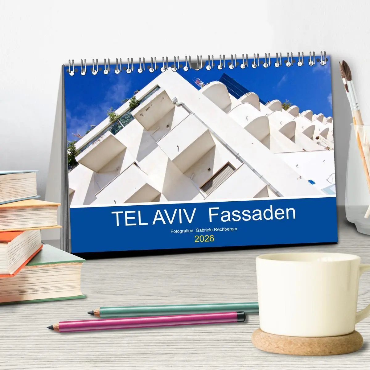 Bild: 9783457917671 | TEL AVIV Fassaden (Tischkalender 2026 DIN A5 quer), CALVENDO...