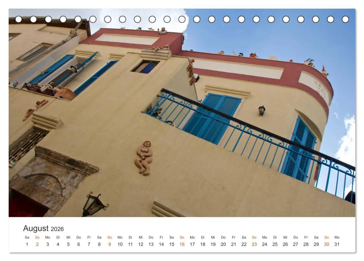 Bild: 9783457917671 | TEL AVIV Fassaden (Tischkalender 2026 DIN A5 quer), CALVENDO...