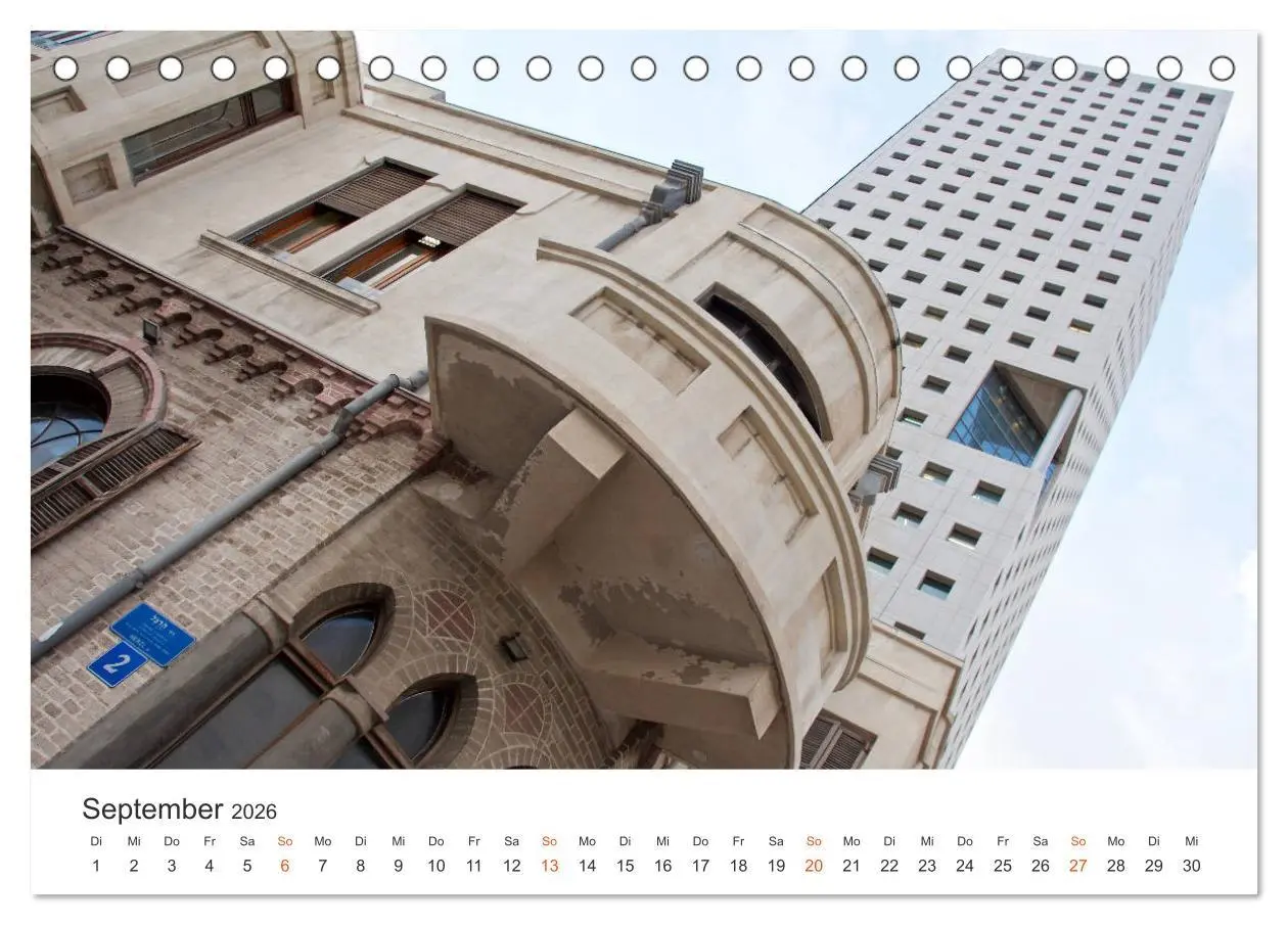 Bild: 9783457917671 | TEL AVIV Fassaden (Tischkalender 2026 DIN A5 quer), CALVENDO...