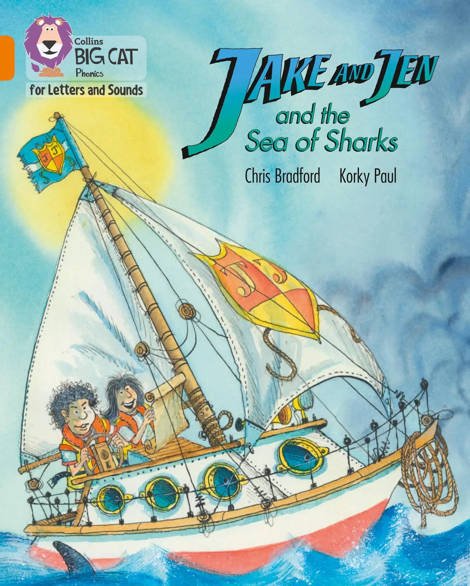Cover: 9780008357771 | Jake and Jen and the Sea of Sharks | Band 06/Orange | Chris Bradford