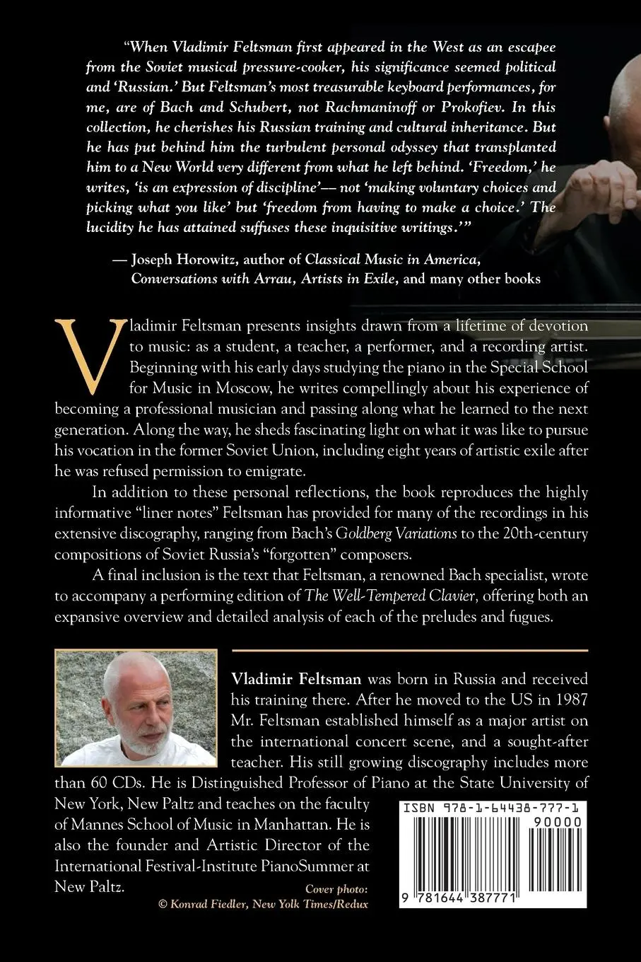 Rückseite: 9781644387771 | PIANO LESSONS | Reflections from a Life in Music | Vladimir Feltsman