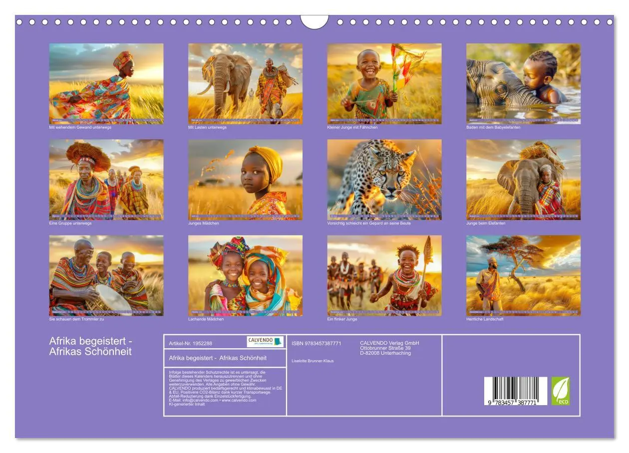 Bild: 9783457387771 | Afrika begeistert - Afrikas Schönheit (Wandkalender 2026 DIN A3...