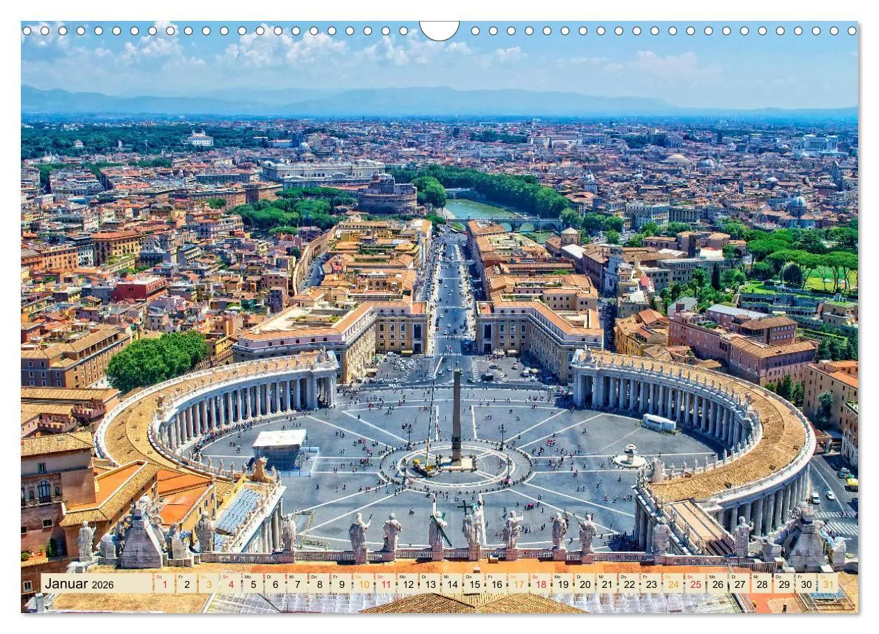 Bild: 9783516237771 | Reise durch Italien Vatikan (Wandkalender 2026 DIN A3 quer),...